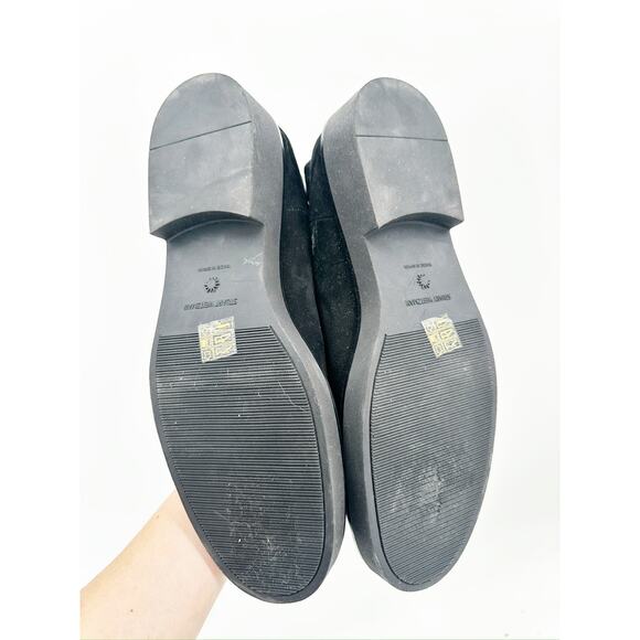 Stuart Weitzman Alpine Faux Fur Lined Black Suede Chelsea Boots Size 12B - Picture 5 of 5